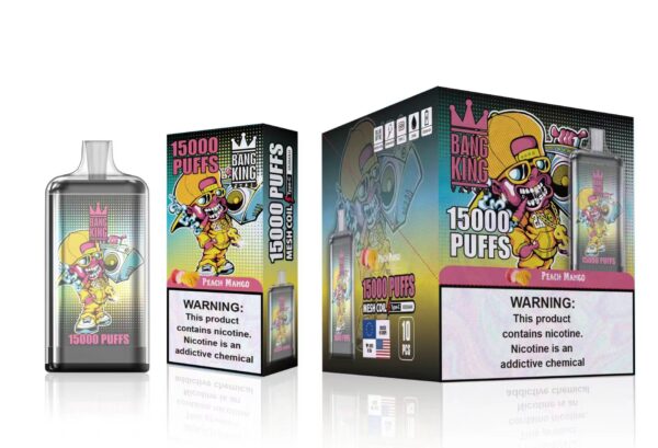 Bang King 15000 Puffs 0% 2% 3% 5% Nikotinová dobíjecí jednorázová vape velkoobchod – KeenVape – 13