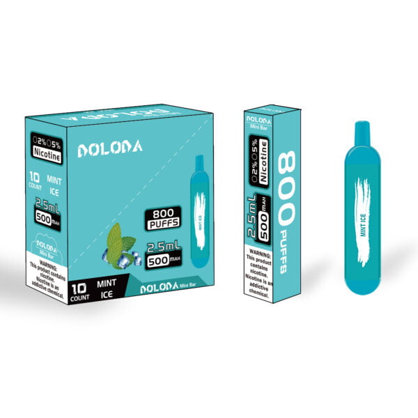 DOLODA Mini bar 800 Puffs 2% Nicotine Rechargeable Disposable E-Cigarettes Vape Wholesale - KeenVape - 6