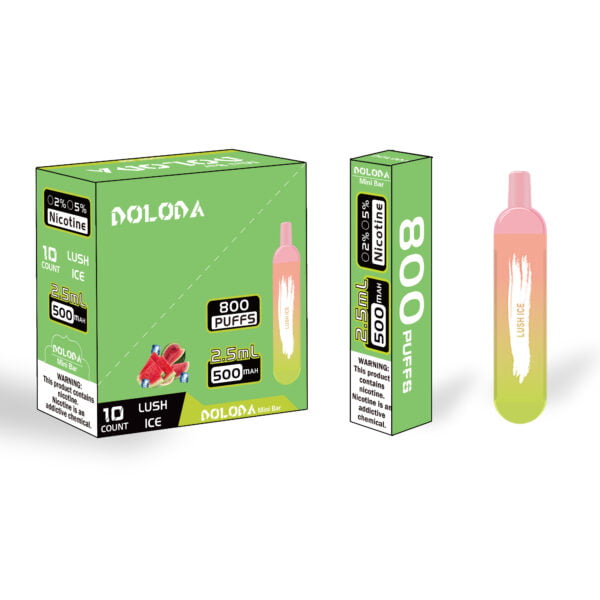 DOLODA Mini bar 800 Puffs 2% Nicotine Rechargeable Disposable E-Cigarettes Vape Wholesale - KeenVape - 5