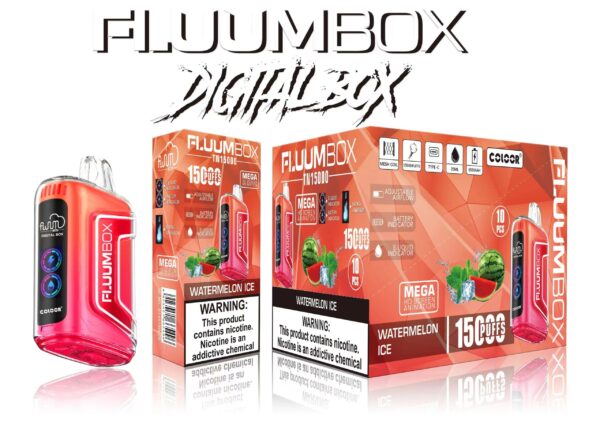 FluuM Digital Box TN 15000 šluky 0% 2% 3% 5% Nikotinové dobíjecí jednorázové podložky s vape perem Velkoobchod s e-cigaretami – KeenVape – 7