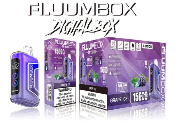 FluuM Digital Box TN 15000 šluky 0% 2% 3% 5% Nikotinová dobíjecí jednorázová vape pera Pods e-cigarety velkoobchod – KeenVape – 5