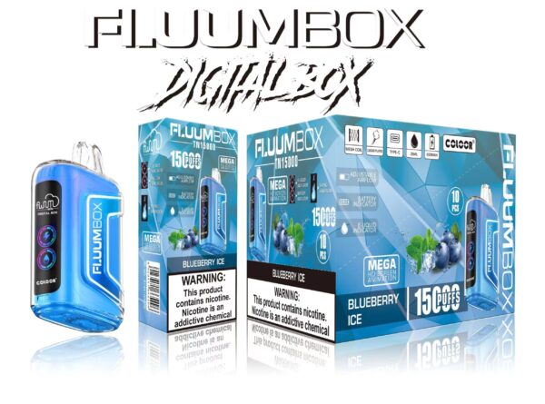 FluuM Digital Box TN 15000 šluky 0% 2% 3% 5% Nikotinová dobíjecí jednorázová vape pera Pods e-cigarety velkoobchod – KeenVape – 4