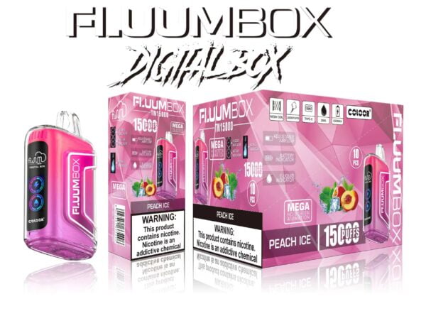 FluuM Digital Box TN 15000 šluky 0% 2% 3% 5% Nikotinová dobíjecí jednorázová vape pera Pods e-cigarety velkoobchod – KeenVape – 3