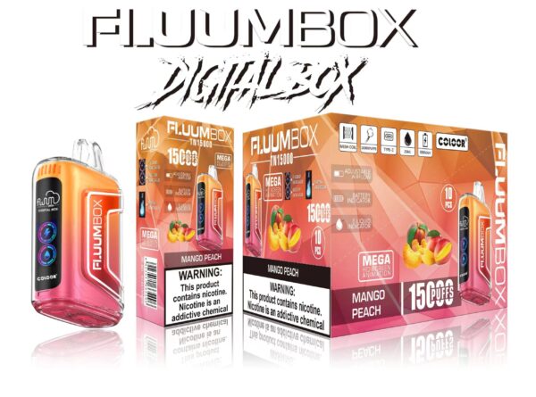 FluuM Digital Box TN 15000 Puffs 0% 2% 3% 5% Nikotinová dobíjecí jednorázová vape pera Pods e-cigarety velkoobchod – KeenVape – 13