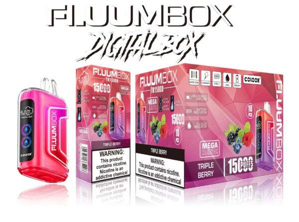 FluuM Digital Box TN 15000 šluky 0% 2% 3% 5% Nikotinové dobíjecí jednorázové podložky s vape perem Velkoobchod s e-cigaretami – KeenVape – 9