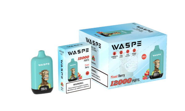 WASPE 12000 PUFFS Digital Box 0% 2% 3% 5% Nikotinový jednorázový vape velkoobchod – KeenVape – 6