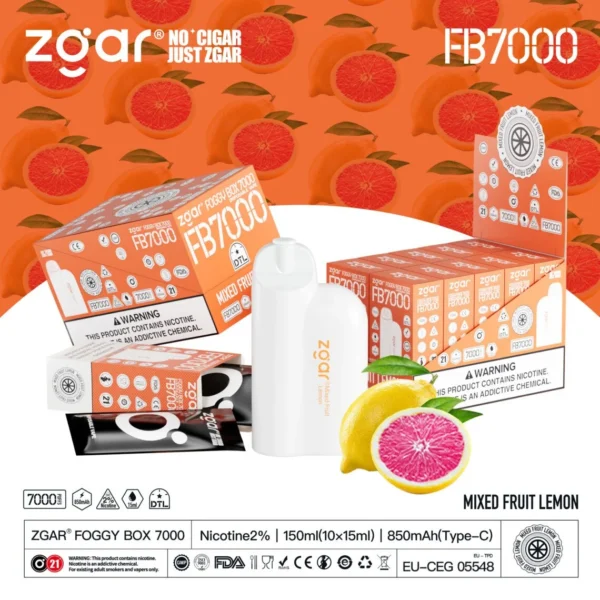 ZGAR FOGGY BOX 7000 Rookwolken 2% Nicotine Oplaadbare Wegwerp Vape Groothandel - KeenVape - 2