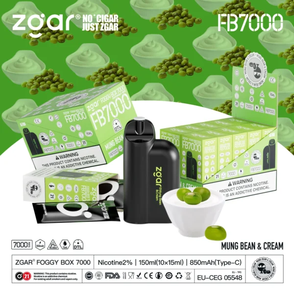 ZGAR FOGGY BOX 7000 Rookwolken 2% Nicotine Oplaadbare Wegwerp Vape Groothandel - KeenVape - 3