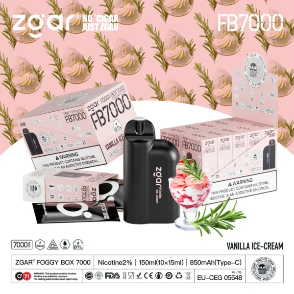 ZGAR FOGGY BOX 7000 Rookwolken 2% Nicotine Oplaadbare Wegwerp Vape Groothandel - KeenVape - 10