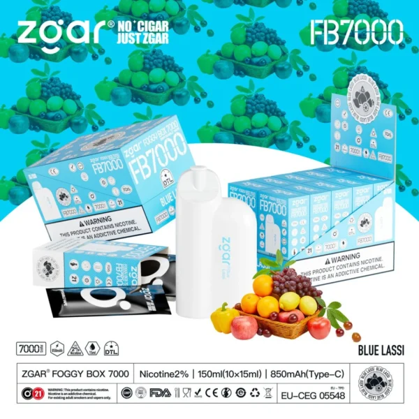 ZGAR FOGGY BOX 7000 Rookwolken 2% Nicotine Oplaadbare Wegwerp Vape Groothandel - KeenVape - 13