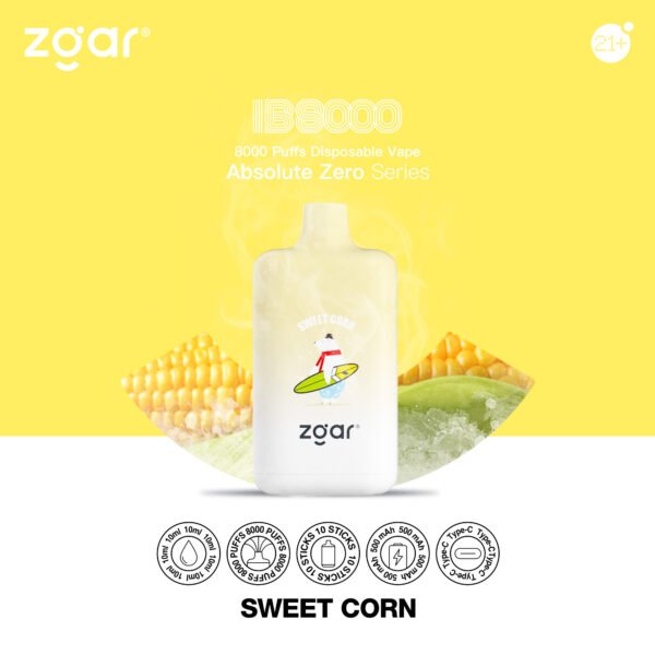 ZGAR ICE BOX 8000 Puffs 2% Nikotinová dobíjecí jednorázová vape velkoobchod – KeenVape – 14