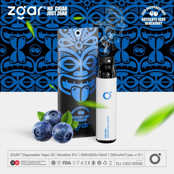 ZGAR ZG25 3000 vpihov 5% Nikotinska kapsula za enkratno uporabo za ponovno polnjenje na debelo - KeenVape - 1