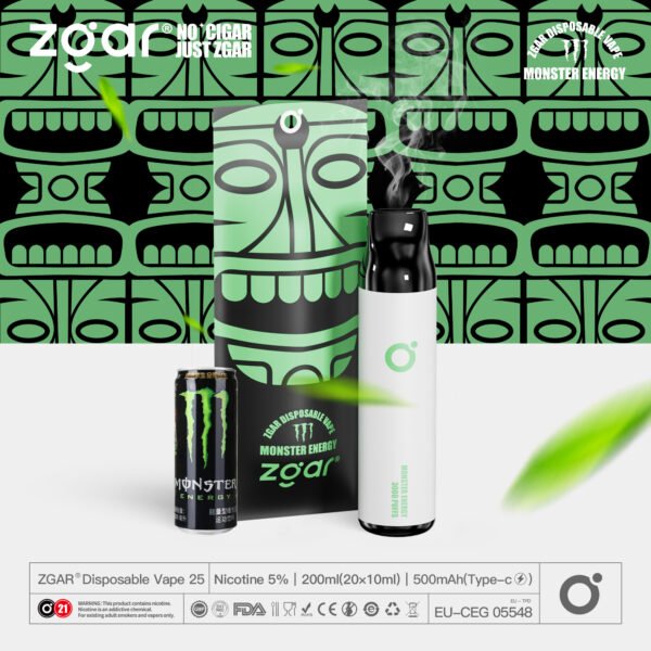 ZGAR ZG25 3000 vpihov 5% nikotinska kapsula za enkratno uporabo za ponovno polnjenje na debelo - KeenVape - 6