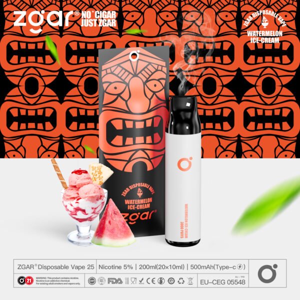 ZGAR ZG25 3000 vpihov 5% Nikotinska kapsula za enkratno uporabo za ponovno polnjenje na debelo - KeenVape - 2