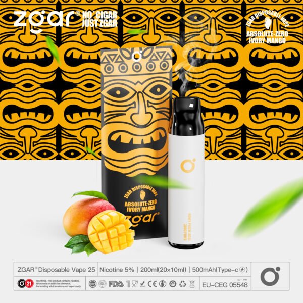 ZGAR ZG25 3000 vpihov 5% Nikotinska kapsula za enkratno uporabo za ponovno polnjenje na debelo - KeenVape - 20