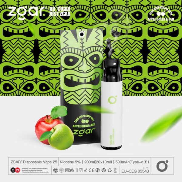 ZGAR ZG25 3000 vpihov 5% Nikotinska kapsula za enkratno uporabo za ponovno polnjenje na debelo - KeenVape - 18