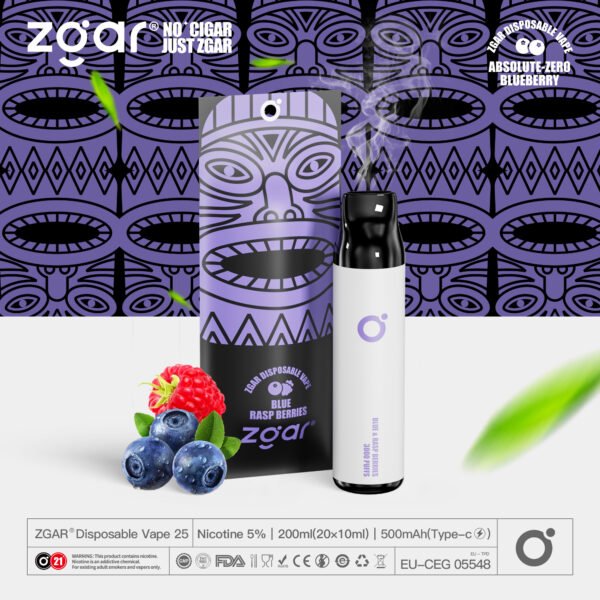 ZGAR ZG25 3000 vpihov 5% Nikotinska kapsula za enkratno uporabo za ponovno polnjenje na debelo - KeenVape - 17