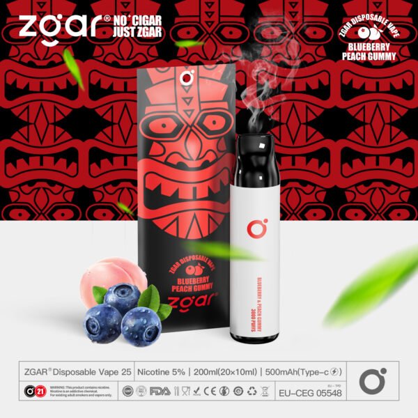 ZGAR ZG25 3000 vpihov 5% Nikotinska kapsula za enkratno uporabo za ponovno polnjenje na debelo - KeenVape - 16