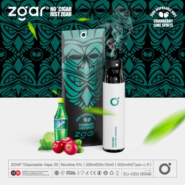 ZGAR ZG25 3000 vpihov 5% Nikotinska kapsula za enkratno uporabo za ponovno polnjenje na debelo - KeenVape - 14