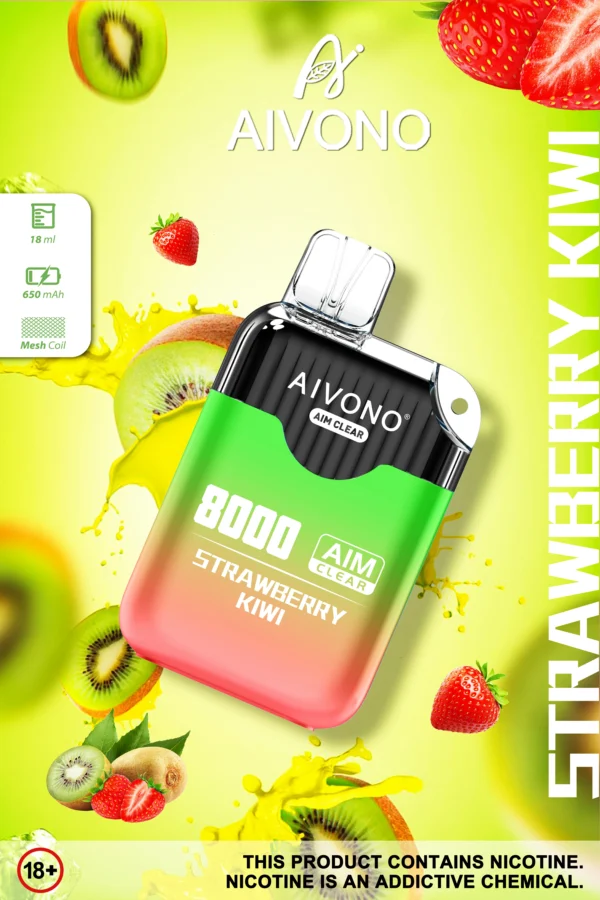 AIVONO AIM CLEAR 8000 Puffs 0% 2% 5% Low Nicotine Rechargeable Disposable Vapes Pen Bulk Buy Wholesale - KeenVape - 5