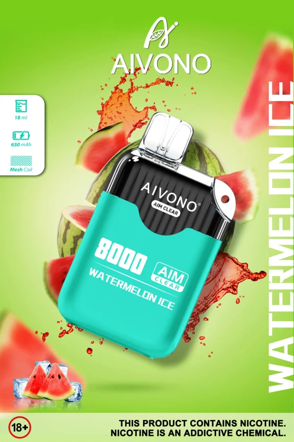 AIVONO AIM CLEAR 8000 Puffs 0% 2% 5% Low Nicotine Rechargeable Disposable Vapes Pen Bulk Buy Wholesale - KeenVape - 8