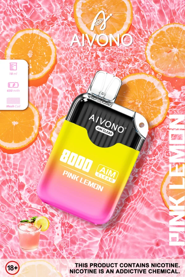 AIVONO AIM CLEAR 8000 Puffs 0% 2% 5% Low Nicotine Rechargeable Disposable Vapes Pen Bulk Buy Wholesale - KeenVape - 6