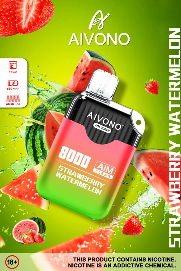 AIVONO AIM CLEAR 8000 Puffs 0% 2% 5% Low Nicotine Rechargeable Disposable Vapes Pen Bulk Buy Wholesale - KeenVape - 3
