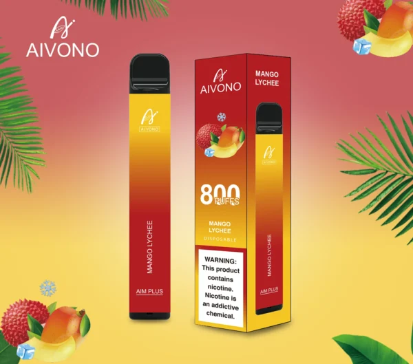 AIVONO AIM PLUS 800 Puffs 0% 2% 5% Low Nicotine Rechargeable Disposable Vapes Pen Bulk Buy Wholesale - KeenVape - 8