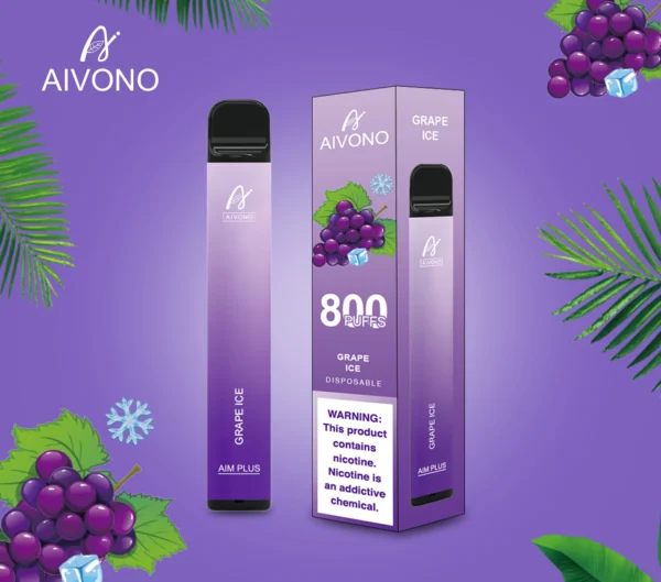 AIVONO AIM PLUS 800 Puffs 0% 2% 5% Low Nicotine Rechargeable Disposable Vapes Pen Bulk Buy Wholesale - KeenVape - 6