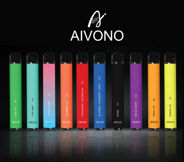 AIVONO AIM PLUS 800 Puffs 0% 2% 5% Low Nicotine Rechargeable Disposable Vapes Pen Bulk Buy Wholesale - KeenVape - 1