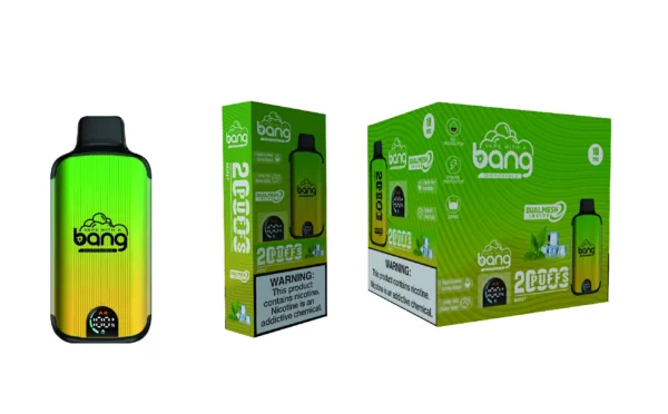 Bang Vape 20000 Puffs Dual Mesh 0% 2% 3% 5% Display LED com baixo teor de nicotina Recarregável em massa Compre Caneta Vape Descartável Atacado - KeenVape - 9