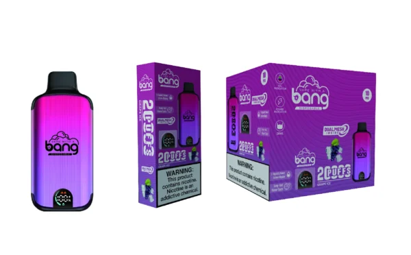 Bang Vape 20000 Puffs Dual Mesh 0% 2% 3% 5% Display LED com baixo teor de nicotina Recarregável em massa Compre Caneta Vape Descartável Atacado - KeenVape - 10