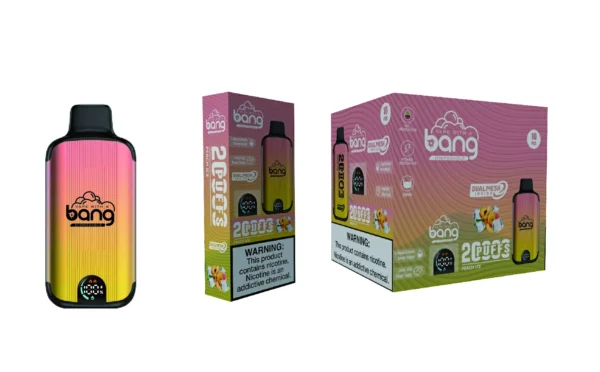 Bang Vape 20000 Puffs Dual Mesh 0% 2% 3% 5% Display LED com baixo teor de nicotina Recarregável em massa Compre Caneta Vape Descartável Atacado - KeenVape - 13