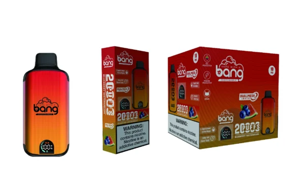 Bang Vape 20000 Puffs Dual Mesh 0% 2% 3% 5% Display LED com baixo teor de nicotina Recarregável em massa Compre Caneta Vape Descartável Atacado - KeenVape - 14