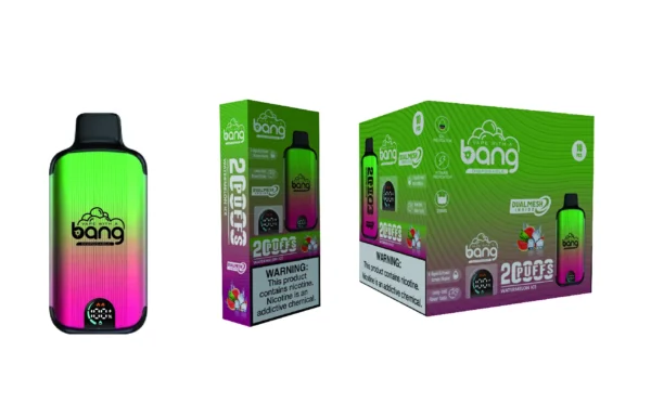 Bang Vape 20000 Puffs Dual Mesh 0% 2% 3% 5% Display LED com baixo teor de nicotina Recarregável em massa Compre Caneta Vape Descartável Atacado - KeenVape - 3