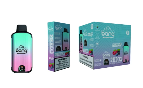 Bang Vape 20000 Puffs Dual Mesh 0% 2% 3% 5% Display LED com baixo teor de nicotina Recarregável em massa Compre Caneta Vape Descartável Atacado - KeenVape - 7