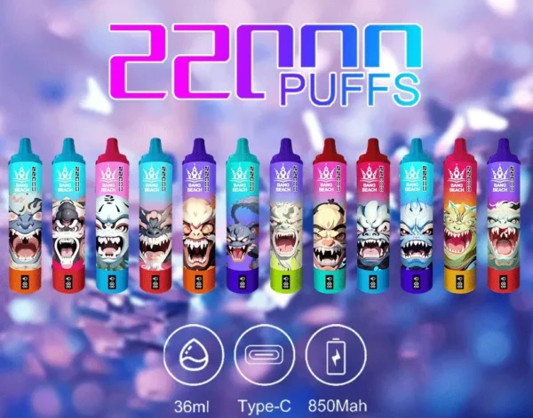 Bang Beach 22000 Puff-uri 0% 2% 3% 5% Reîncărcabil cu nicotină scăzută Cumpărați stilou vape de unică folosință cu ridicata - KeenVape - 1