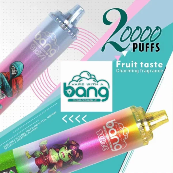 Bang Blaze 20000 Puffs 0% 2% 3% 5% Caneta Vapes descartáveis ​​recarregáveis ​​com baixa nicotina em massa Compre no atacado - KeenVape - 1