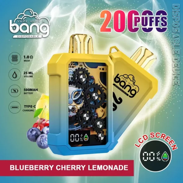 Bang Gear Tick Tock 20000 Puffs 0% 2% 3% 5% Baixa Nicotina Recarregável Vapes Descartáveis ​​Pen Bulk Comprar Atacado - KeenVape - 1