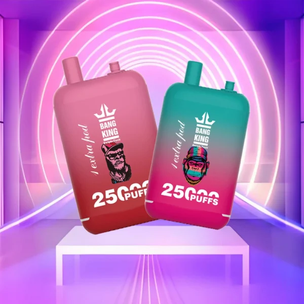 Bang King 25000 Puffs Dual Pods 0% 2% 3% 5% Caneta Vapes descartáveis ​​recarregáveis ​​com baixa nicotina em massa Compre no atacado - KeenVape - 1