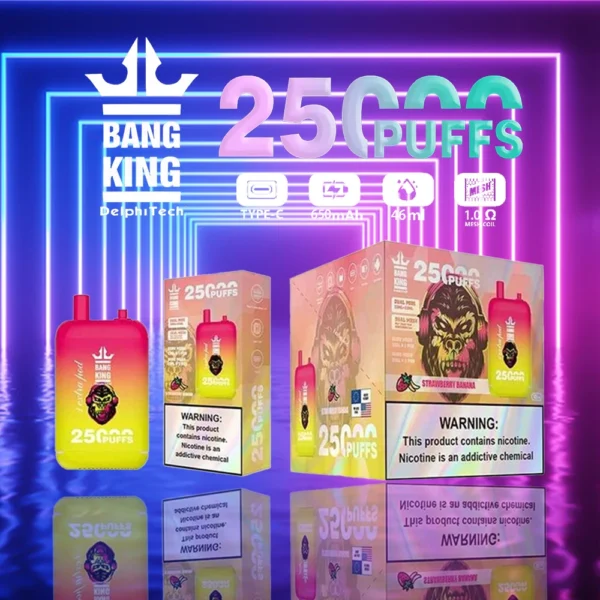 Bang King 25000 Puffs Dual Pods 0% 2% 3% 5% Caneta Vapes descartáveis ​​recarregáveis ​​com baixo teor de nicotina em massa Compre no atacado - KeenVape - 9