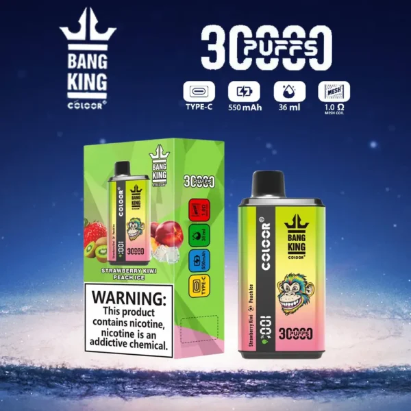 Bang King 30000 Puffs Sabor Duplo 0% 2% 3% 5% Caneta Vapes Descartáveis ​​Recarregáveis ​​com Baixa Nicotina em Massa Compre no Atacado - KeenVape - 6