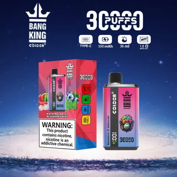 Bang King 30000 Puffs Sabor Duplo 0% 2% 3% 5% Caneta Vapes Descartáveis ​​Recarregáveis ​​com Baixa Nicotina em Massa Compre no Atacado - KeenVape - 9