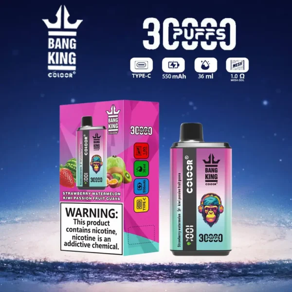 Bang King 30000 Puffs Sabor Duplo 0% 2% 3% 5% Caneta Vapes Descartáveis ​​Recarregáveis ​​com Baixa Nicotina em Massa Compre no Atacado - KeenVape - 10