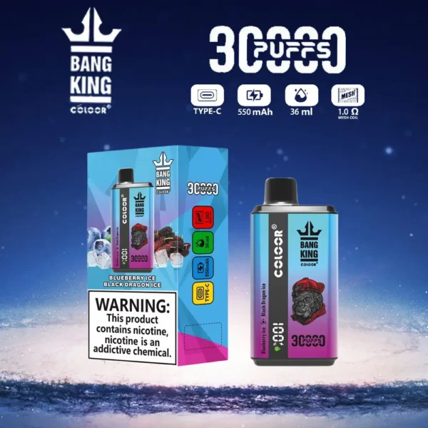 Bang King 30000 Puffs Sabor Duplo 0% 2% 3% 5% Caneta Vapes Descartáveis ​​Recarregáveis ​​com Baixa Nicotina em Massa Compre Atacado - KeenVape - 12