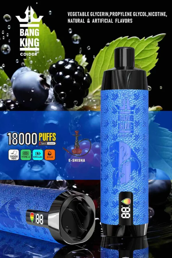 Bang King Crown Bar 18000 Puff-uri 0% 2% 3% 5% Stilo vape reîncărcabil de unică folosință cu conținut scăzut de nicotină Cumpărați cu ridicata - KeenVape - 2