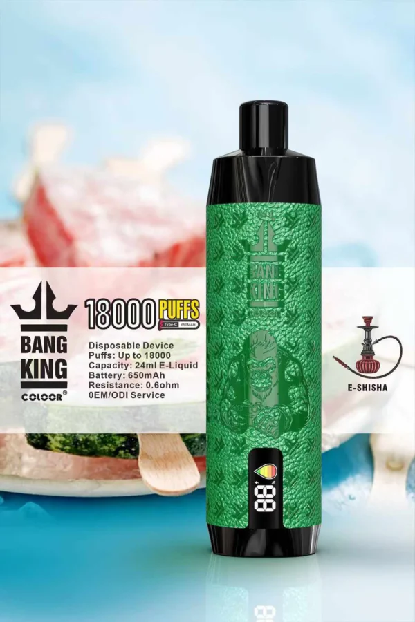 Bang King Crown Bar 18000 Puff-uri 0% 2% 3% 5% Stilo vape reîncărcabil de unică folosință cu conținut scăzut de nicotină Cumpărați cu ridicata - KeenVape - 4