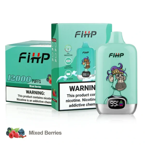 FIHP 12000 Puffs 2% 5% Nízkonikotinové dobíjecí jednorázové vapes Pen Hromadně Koupit velkoobchod – KeenVape – 9