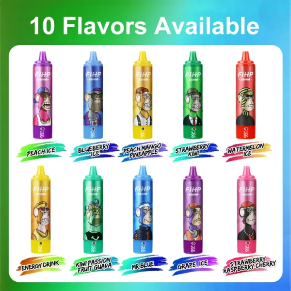 FIHP 15000 Puffs 2% 5% Low Nicotine Rechargeable Disposable Vapes Pen Bulk Buy Wholesale - KeenVape - 12