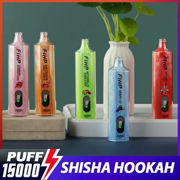 FIHP Shisha Hookah 15000 Rookwolken Oplaadbare wegwerpvapes-pen met laag nicotinegehalte Bulk kopen groothandel - KeenVape - 1